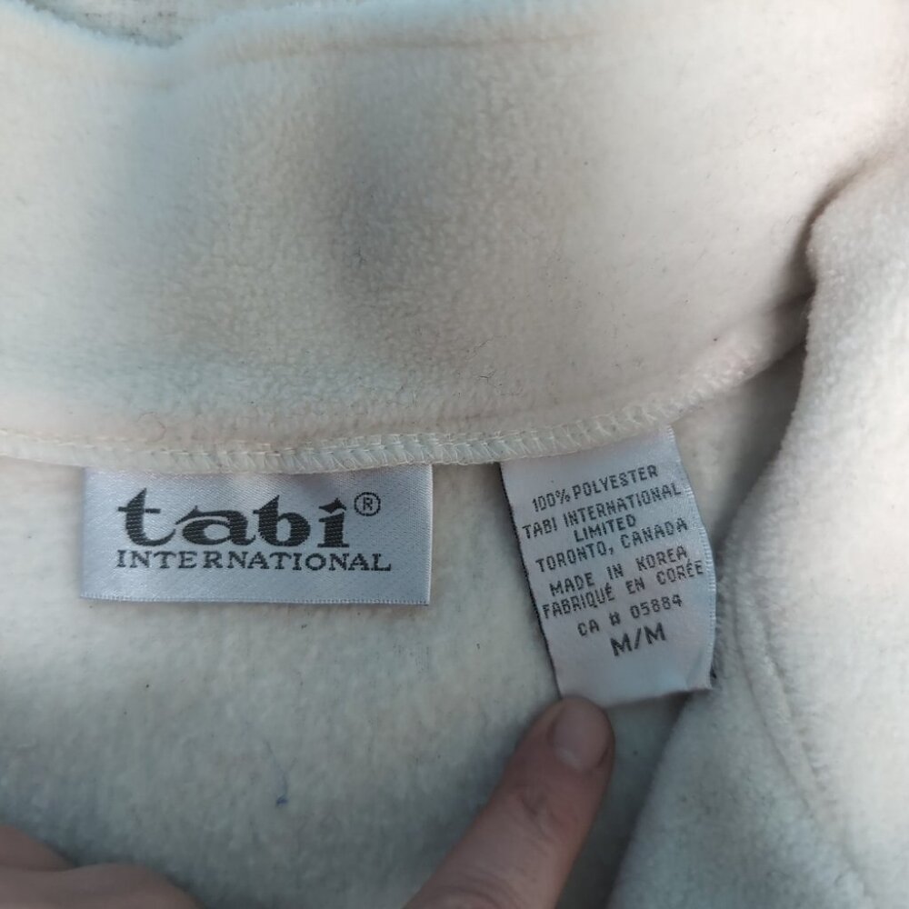 Vintage Tabi International Color Block Embroidery Fox Full Zip Sweater Size M - Picture 5 of 8
